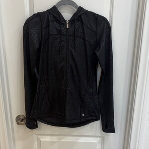 BuffBunny Black Leopard Zipped Hoodie and Leggings; MATCHING SET